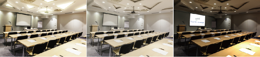 Meeting room lighting scene