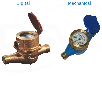 Digital and Mechanical Water Meter